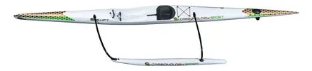Carbonology Swift X / Glide X (OC1) surfski, studio top-down deck view
