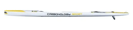 Carbonology Zest X Double surfski, studio side profile