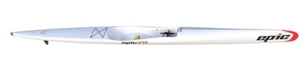 Epic V12 surfski, studio oblique/3-quarter view