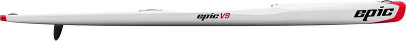 Epic V9 — studio side profile with rudder