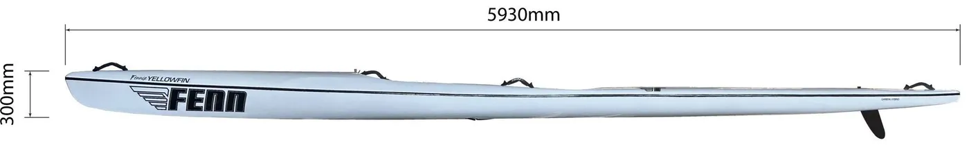 Fenn Fennix Yellowfin — maker spec-sheet side profile