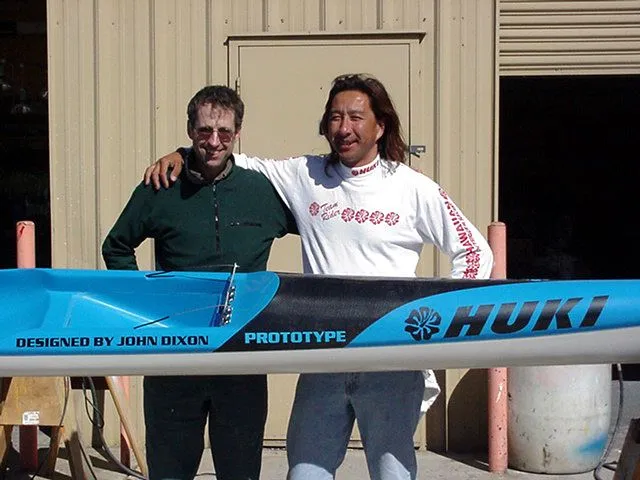 Huki S1-A — designers John Dixon and Jude with the ski