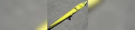 Huki S1-XL surfski, yellow ski, full profile