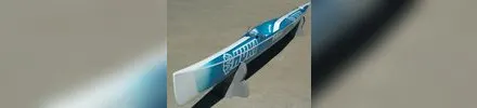 Huki S1-Z surfski, blue/white racer, full ski
