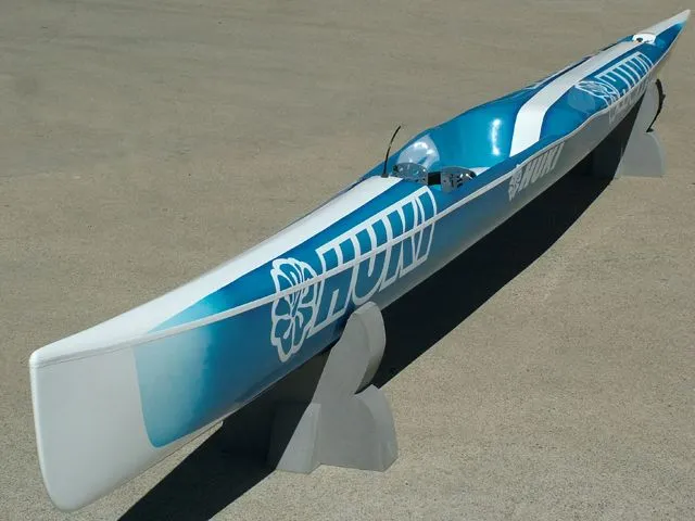 Huki S1-Z — blue/white racer, full ski