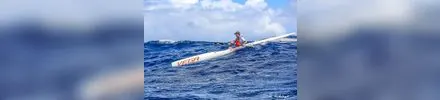 Kai Wa'a Vega surfski, paddler review action shot