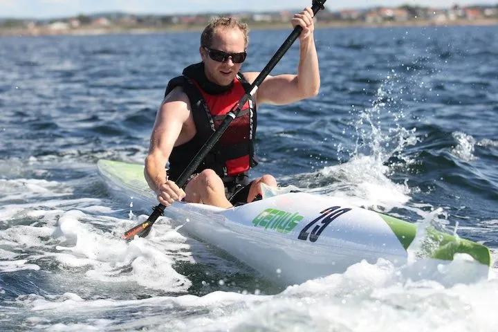 Knysna Racing Genius RS — on-water action shot