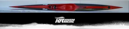 Knysna Racing Genius G40 S1 surfski, genius g40 s1 studio/banner shot