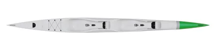 Nordic Kayaks Double 670 surfski, studio side profile render