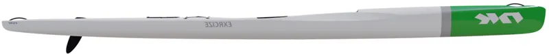 Nordic Kayaks Exrcize — studio view, ice white with green nose