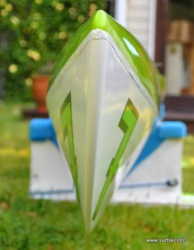 Red7 Green7 (Surf70 cork-composite) — nose cross-section construction detail