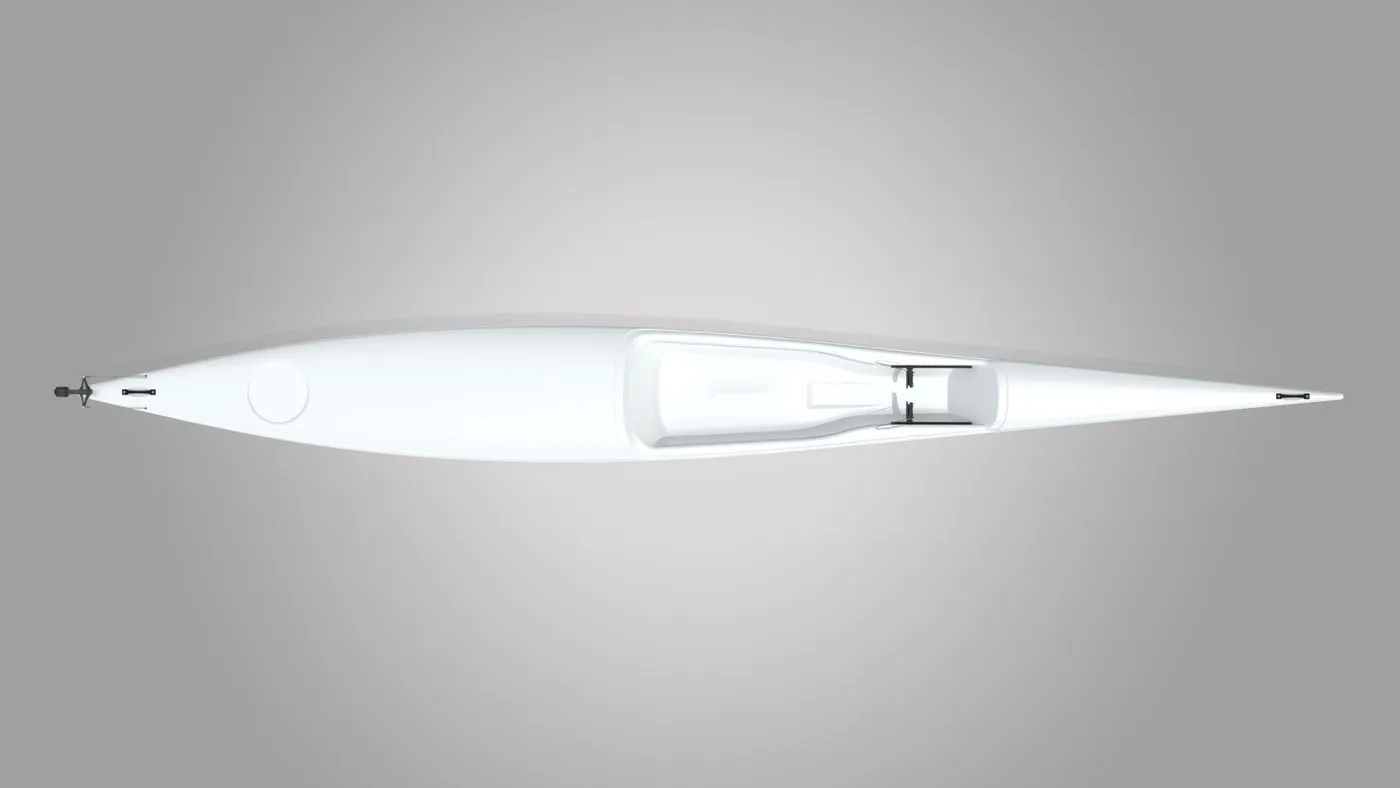 Star Kayaks RS52, studio top view (render)
