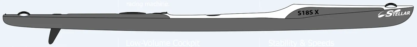 Stellar S18SX — hull line drawing / profile schematic