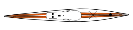Think Ace surfski, studio profile (gen 3 performance fiberglass)