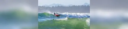 Think SRF surfski, studio product shot