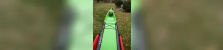 Vajda Hawx 46 surfski, studio side profile